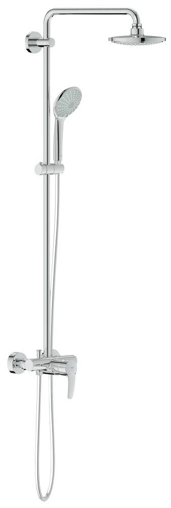 GROHE Euphoria System 180 Shower system with single lever mixer for wall mounting — Chrome