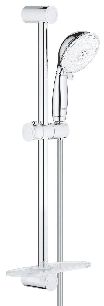 GROHE Tempesta Rustic 100 Shower rail set 4 sprays — Chrome