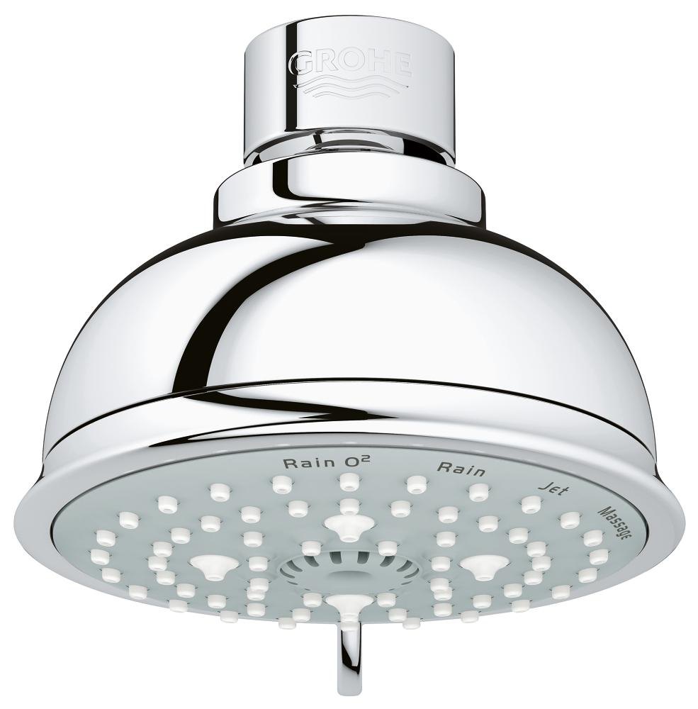 GROHE Tempesta Rustic 100 Head shower 4 sprays — Chrome