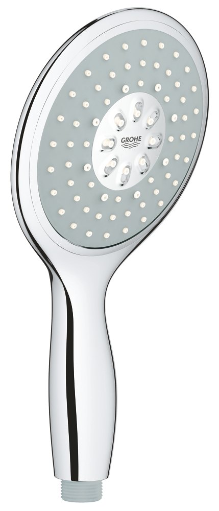 GROHE Power Soul 130 Hand shower 4 sprays spray plate night time grey — Chrome