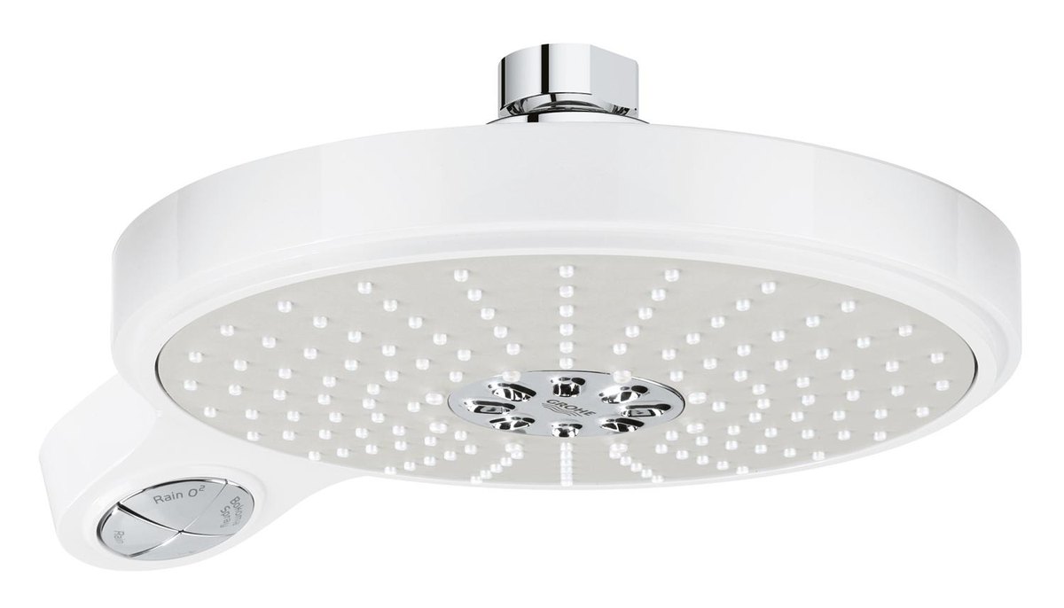 GROHE Power Soul Cosmopolitan 190 Head shower 4 sprays — White chrome