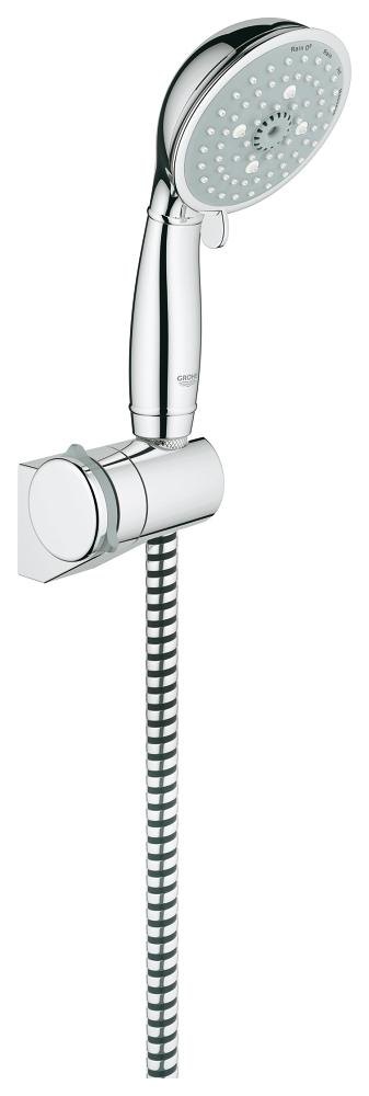 GROHE Tempesta Rustic 100 Wall holder set 4 sprays — Chrome