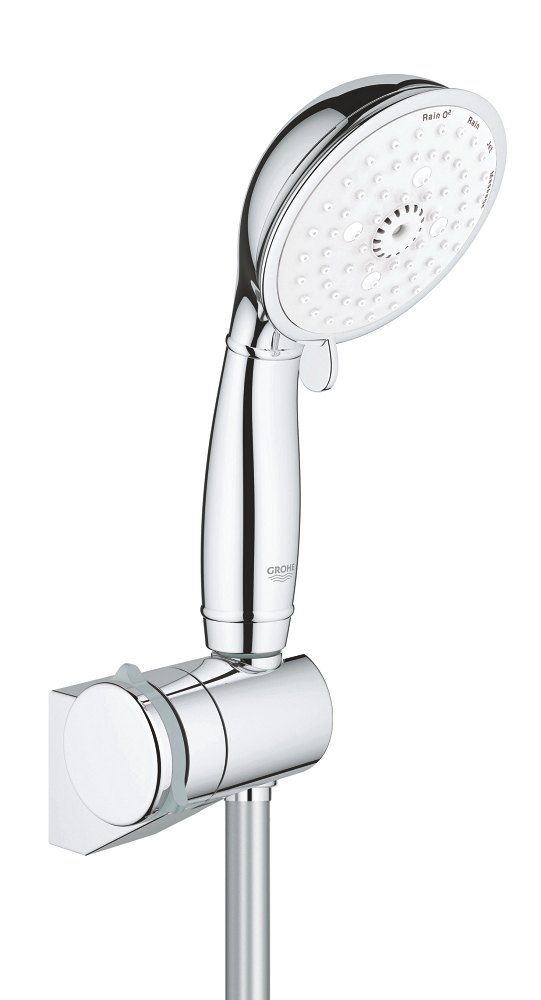 GROHE Tempesta Rustic 100 Wall holder set 4 sprays — Chrome