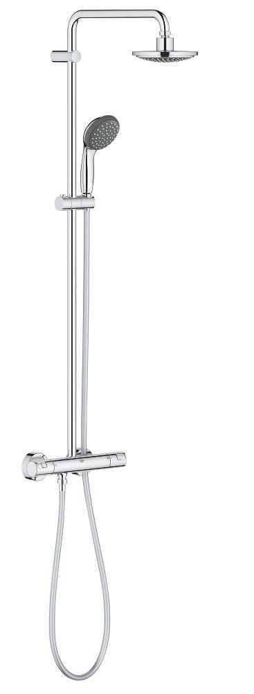 GROHE Vitalio Start System 160 Shower system with thermostat for wall mounting — Chrome