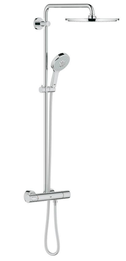 GROHE Rainshower System 310 Shower system with thermostat for wall mounting — Chrome