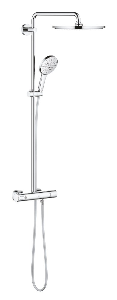 GROHE Rainshower SmartActive 310 Shower system with thermostat for wall mounting — Chrome
