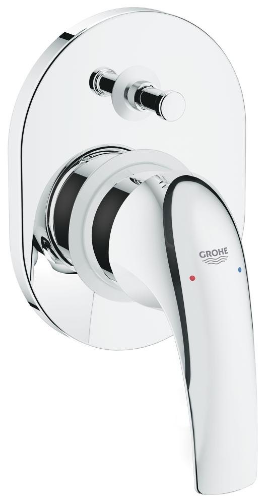 GROHE BauCurve Single lever bath mixer — Chrome