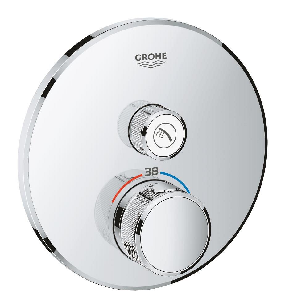 GROHE Grohtherm SmartControl Thermostat for concealed installation with one valve — Chrome