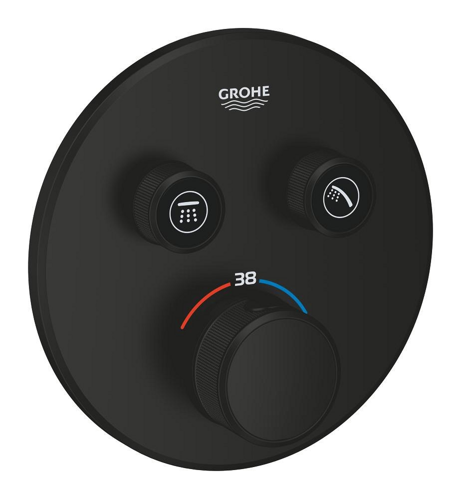 GROHE Grohtherm SmartControl Thermostat for concealed installation with 2 valves — Chrome
