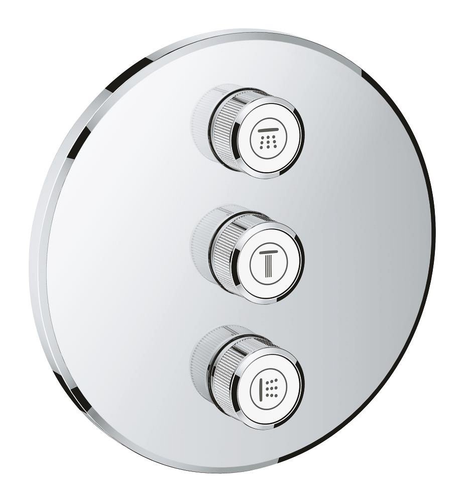 GROHE Grohtherm SmartControl Triple volume control trim — Chrome