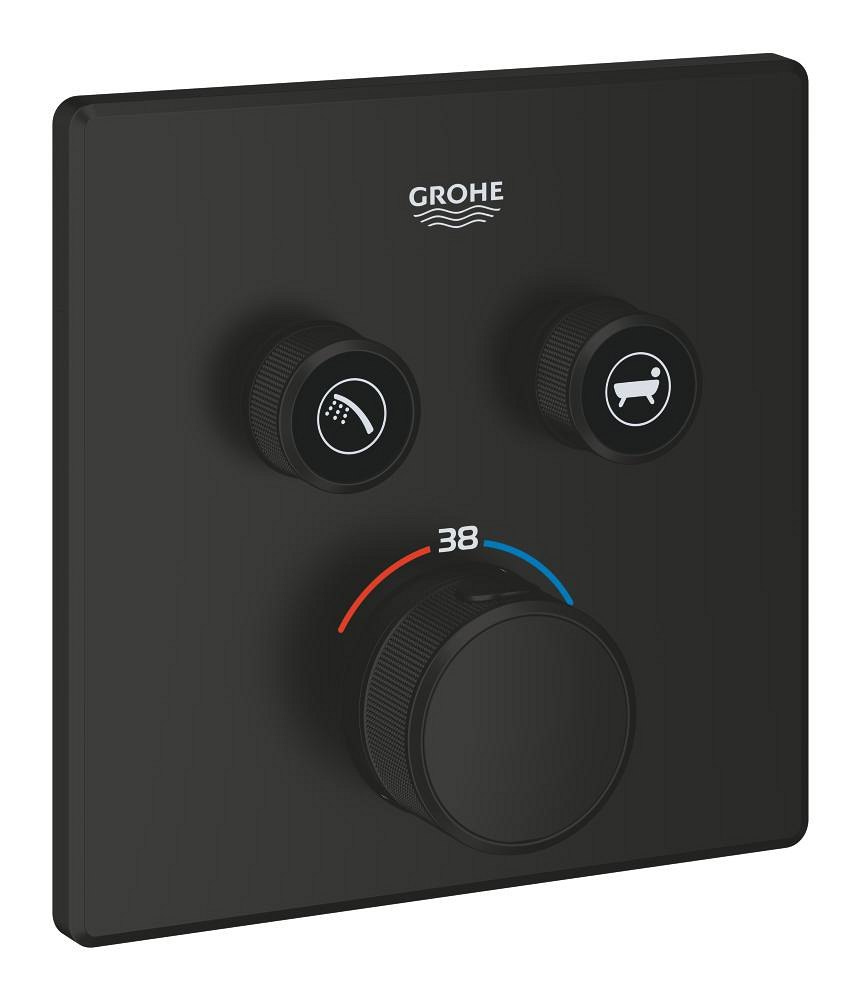 GROHE Grohtherm SmartControl Thermostat for concealed installation with 2 valves — Chrome