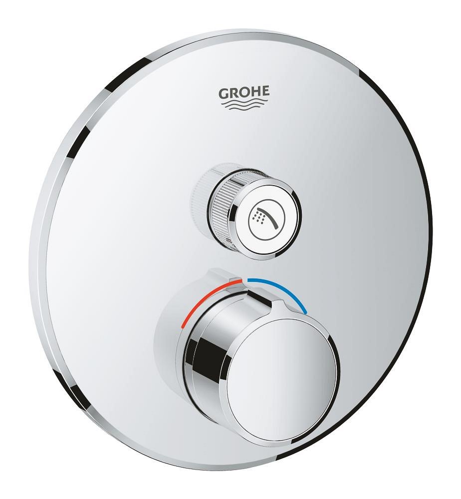 GROHE SmartControl Concealed mixer with one valve — Chrome