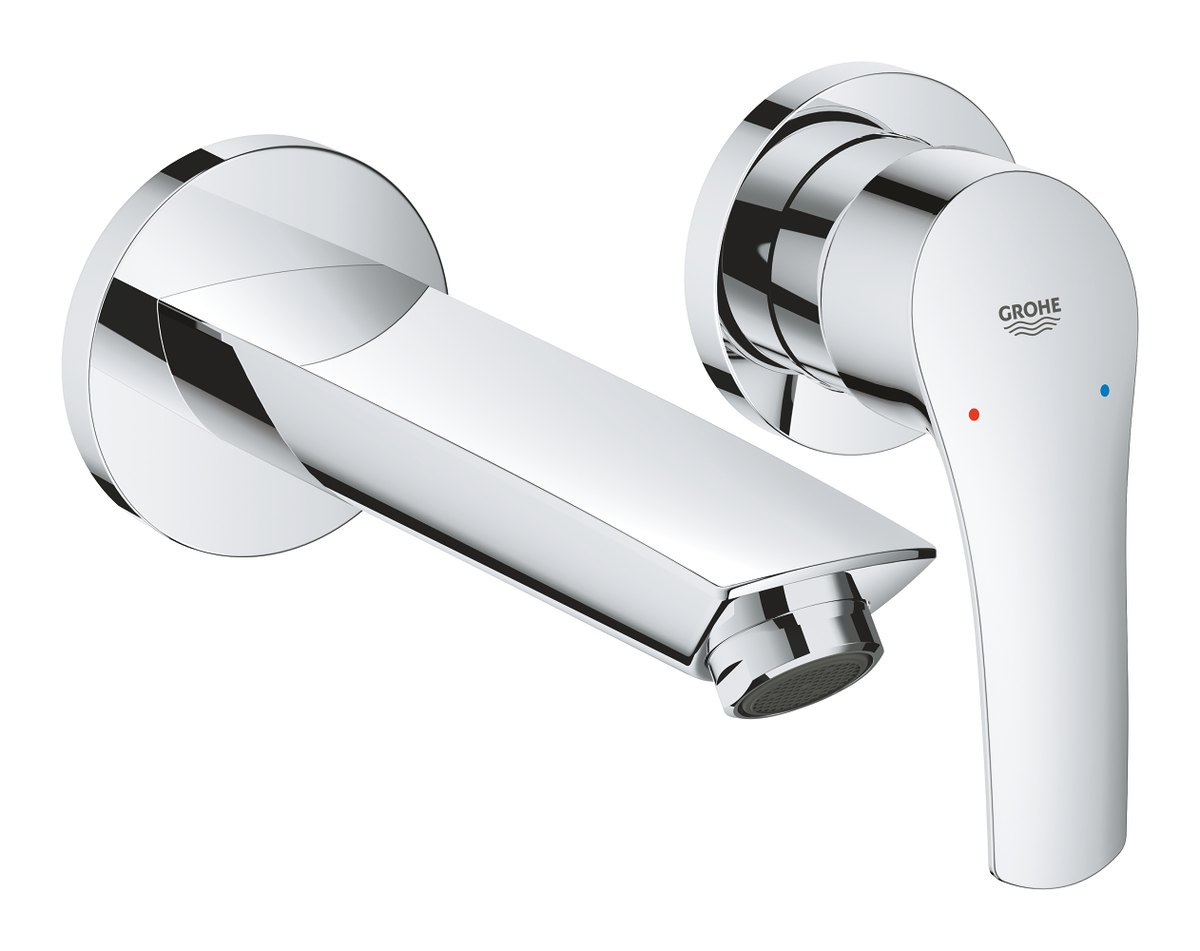 GROHE Eurosmart Two hole basin mixer S Size M — Chrome