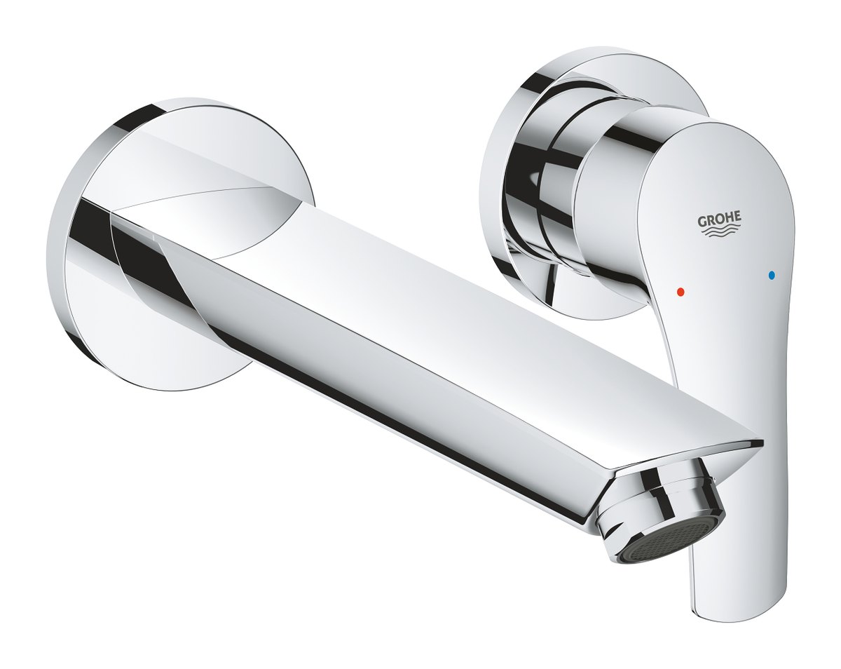 GROHE Eurosmart Two hole basin mixer M Size L — Chrome