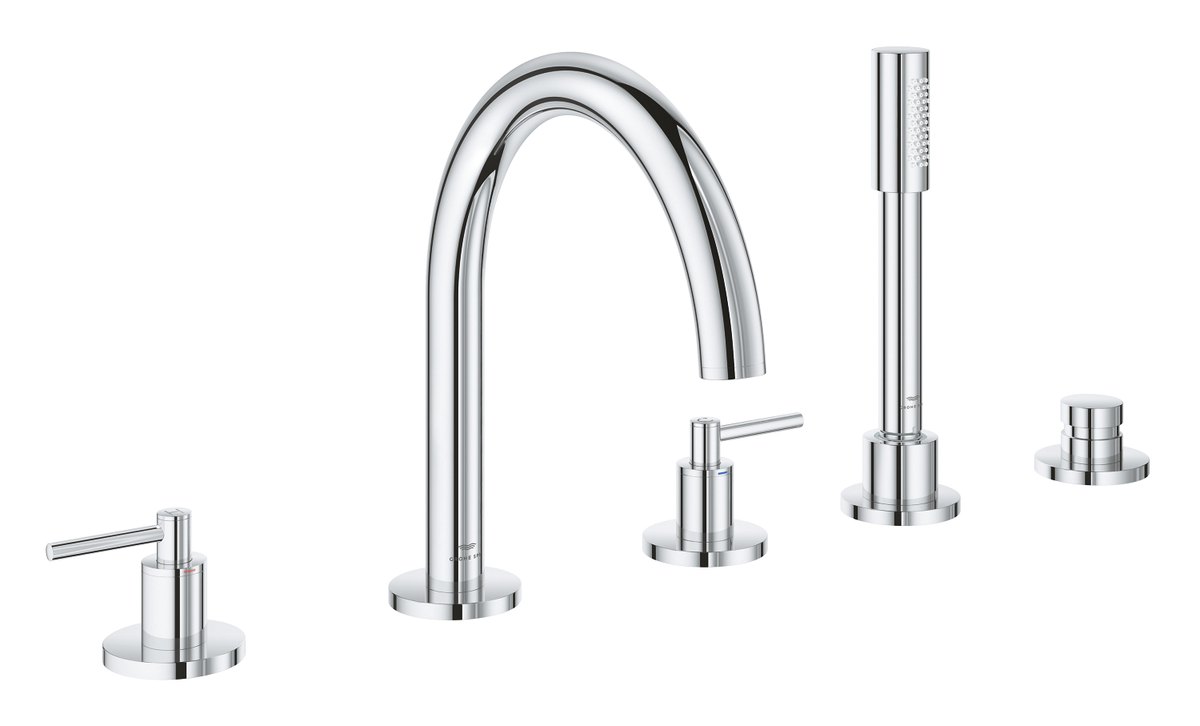 GROHE Atrio Five hole bath combination — Chrome