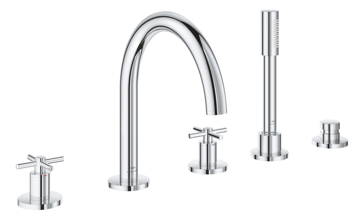 GROHE Atrio Five hole bath combination — Chrome