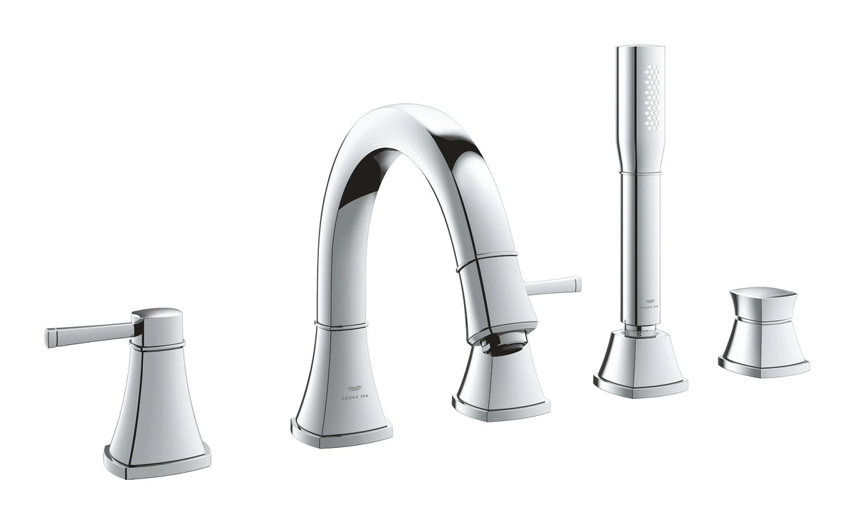 GROHE Grandera Five hole bath combination — Chrome