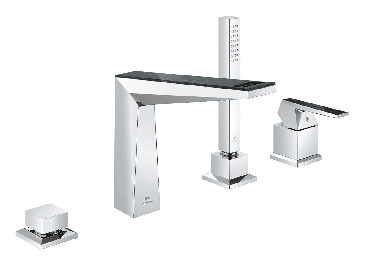GROHE Allure Brilliant Private Collection Four hole single lever bath combination — Chrome