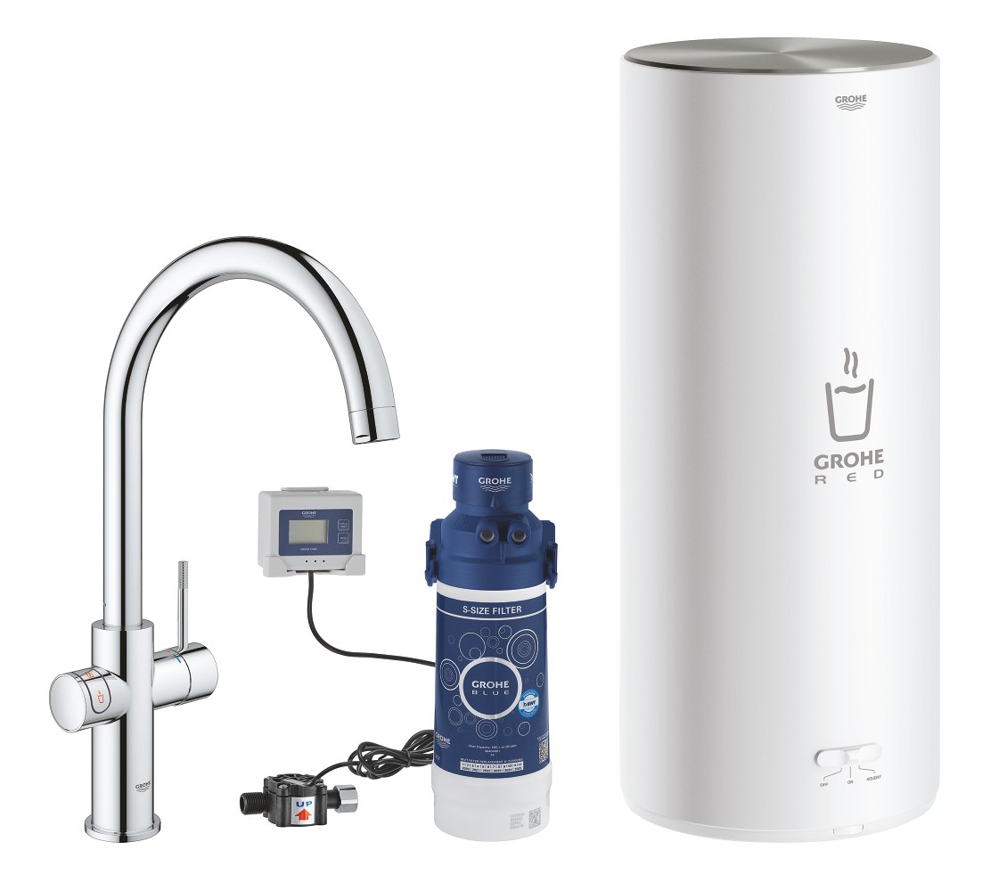 GROHE GROHE Red Duo Faucet and L size boiler — Chrome