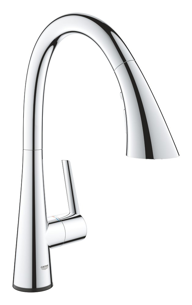 GROHE Zedra Touch Electronic single lever sink mixer 1/2" HIGH — Chrome