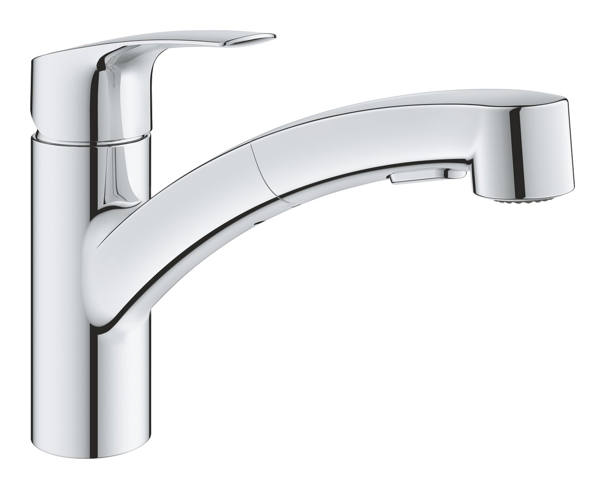 GROHE Eurosmart Single lever sink mixer 1/2" LOW — Chrome