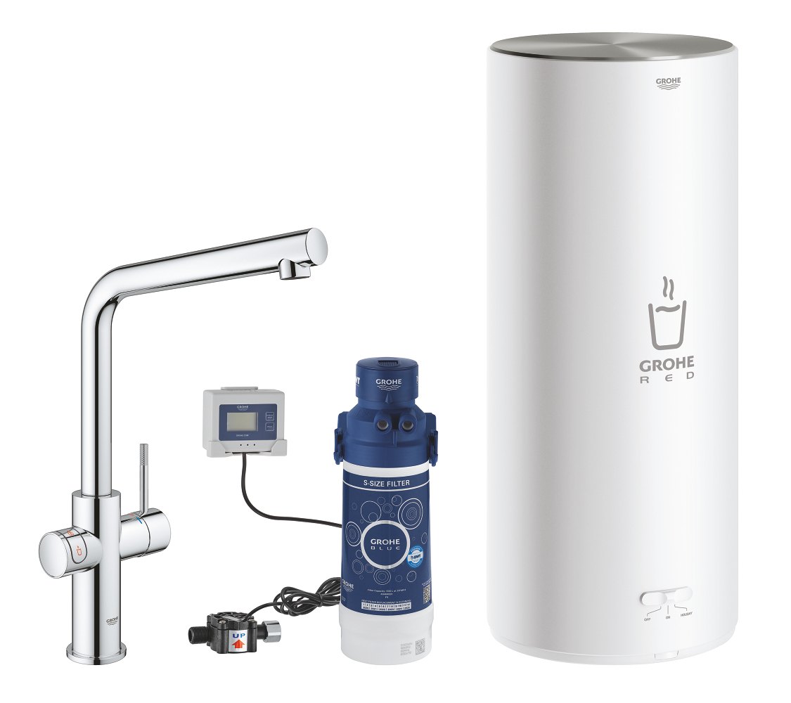 GROHE GROHE Red Duo Faucet and L size boiler — Chrome