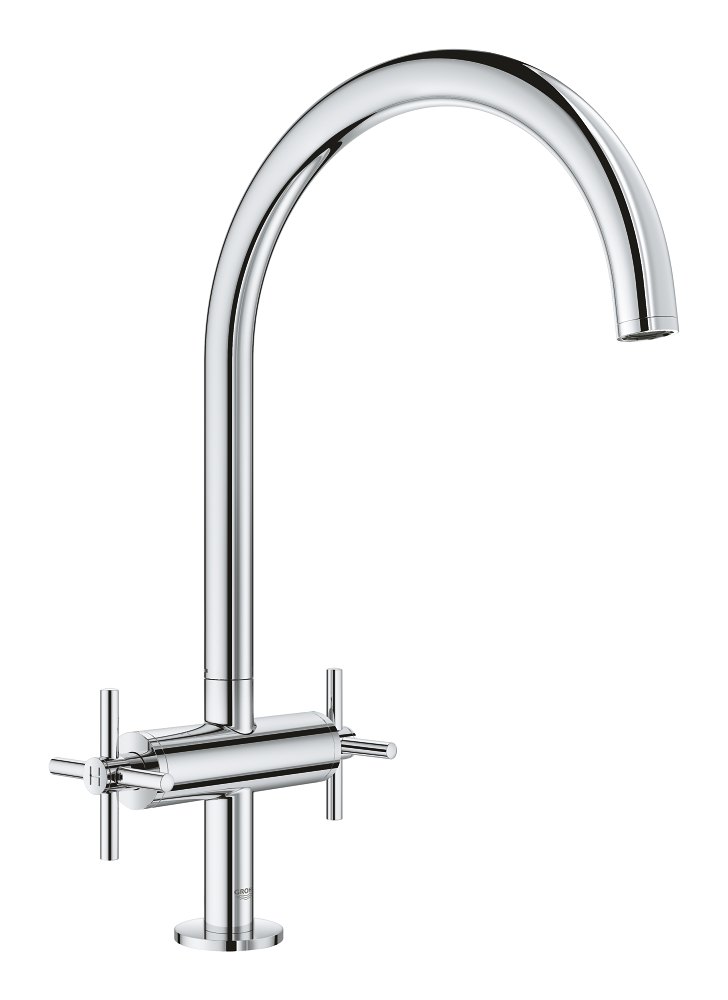 GROHE Atrio Two handle sink mixer 1/2" L — Chrome