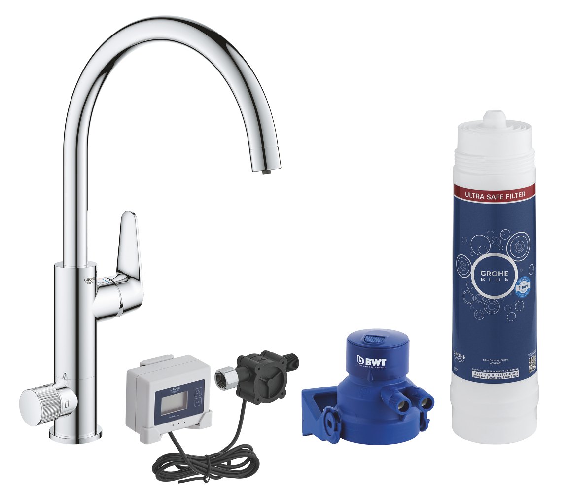 GROHE GROHE Blue Pure BauCurve Starter kit — Chrome