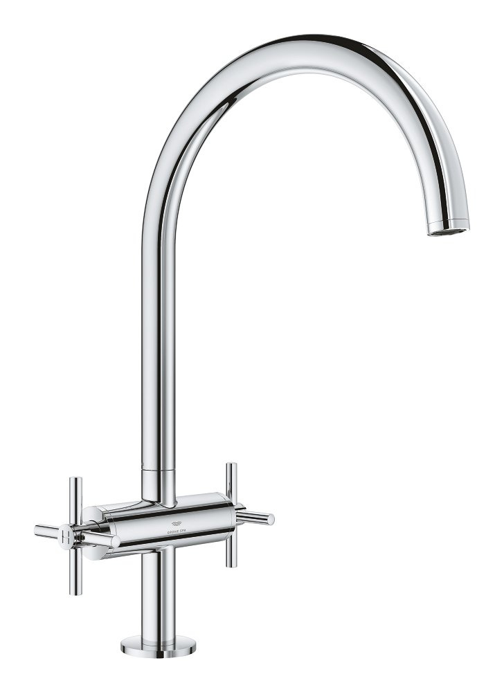 GROHE Atrio Two handle sink mixer 1/2" L size L — Chrome