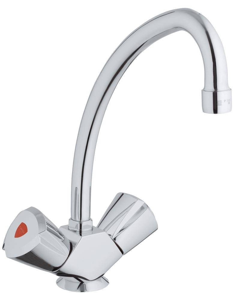 GROHE Costa L Single hole sink mixer HIGH — Chrome