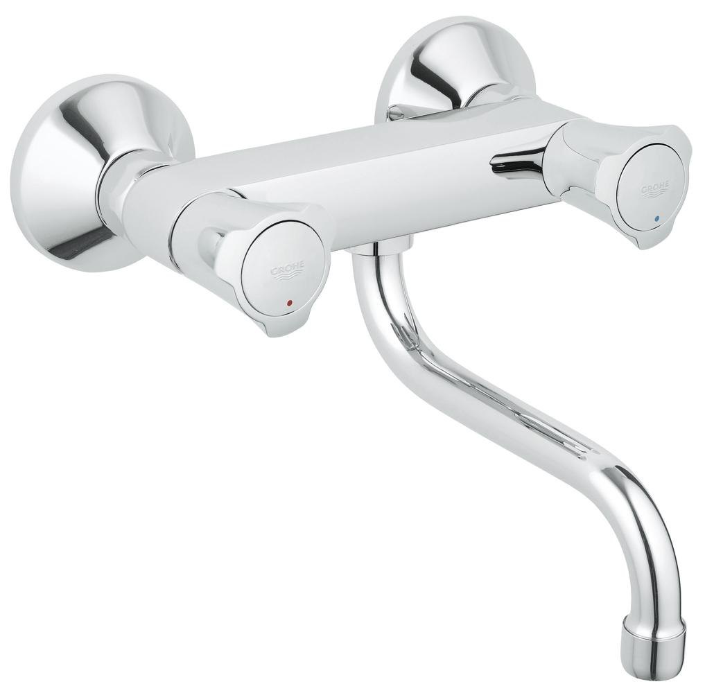 GROHE Costa L Wall sink mixer 1/2" LOW — Chrome