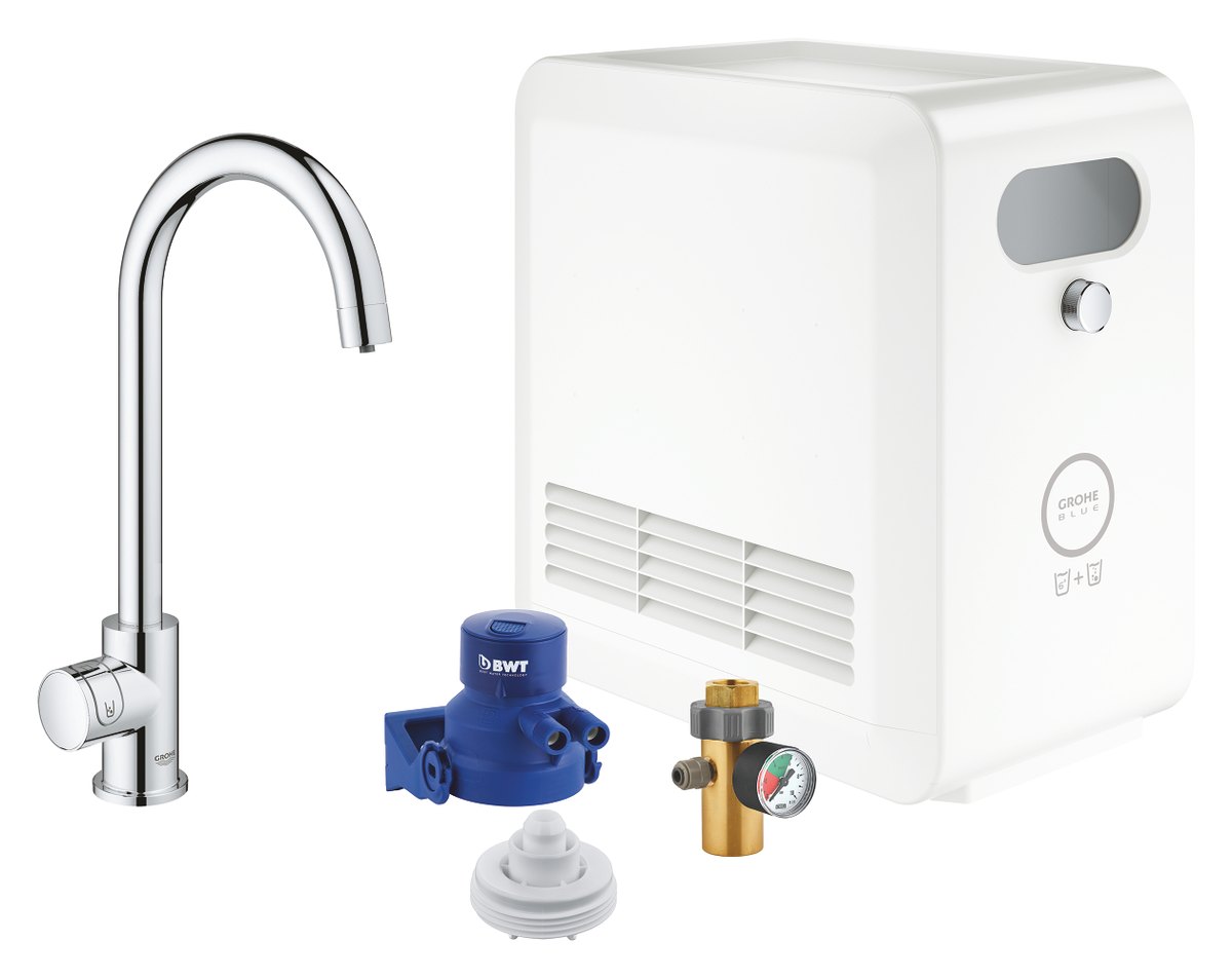 GROHE GROHE Blue Professional C spout kit with Mono faucet — Chrome