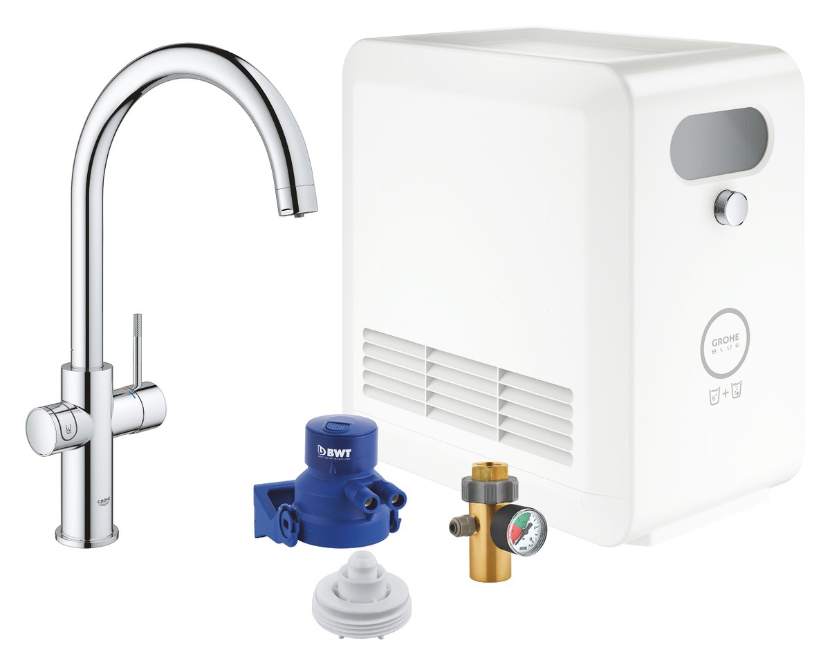 GROHE GROHE Blue Professional C spout kit — Chrome