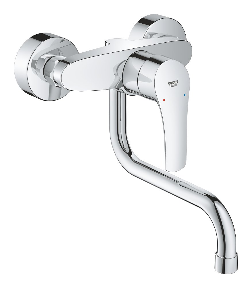 GROHE Eurosmart Single lever sink mixer 1/2" — Chrome