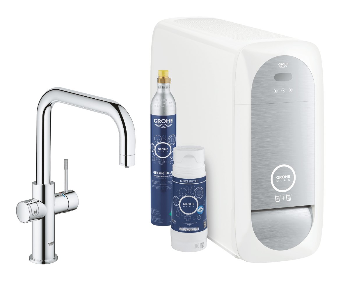 GROHE GROHE Blue Home U spout Starter kit — Chrome
