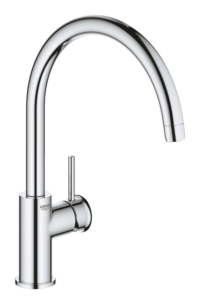 GROHE BauClassic Single lever sink mixer 1/2" HIGH — Chrome