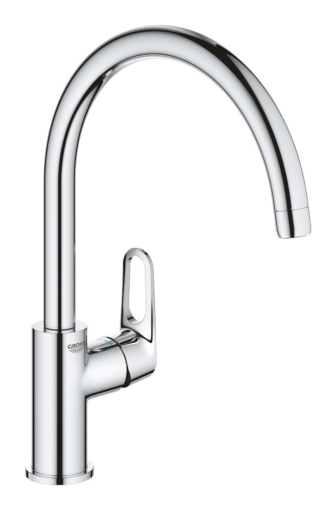 GROHE BauFlow Single lever sink mixer 1/2" HIGH — Chrome