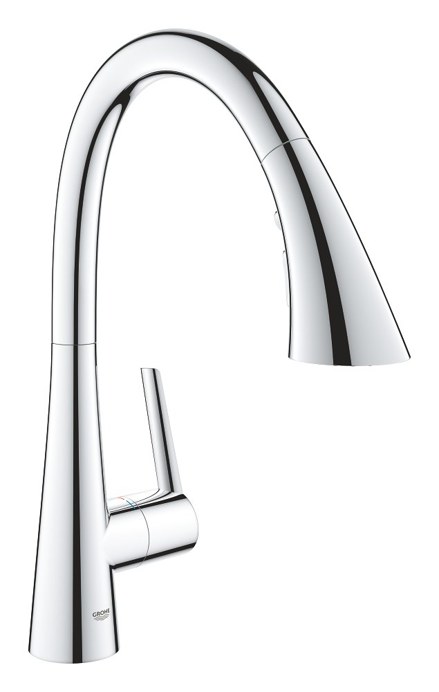 GROHE Zedra Single lever sink mixer 1/2" HIGH — Chrome