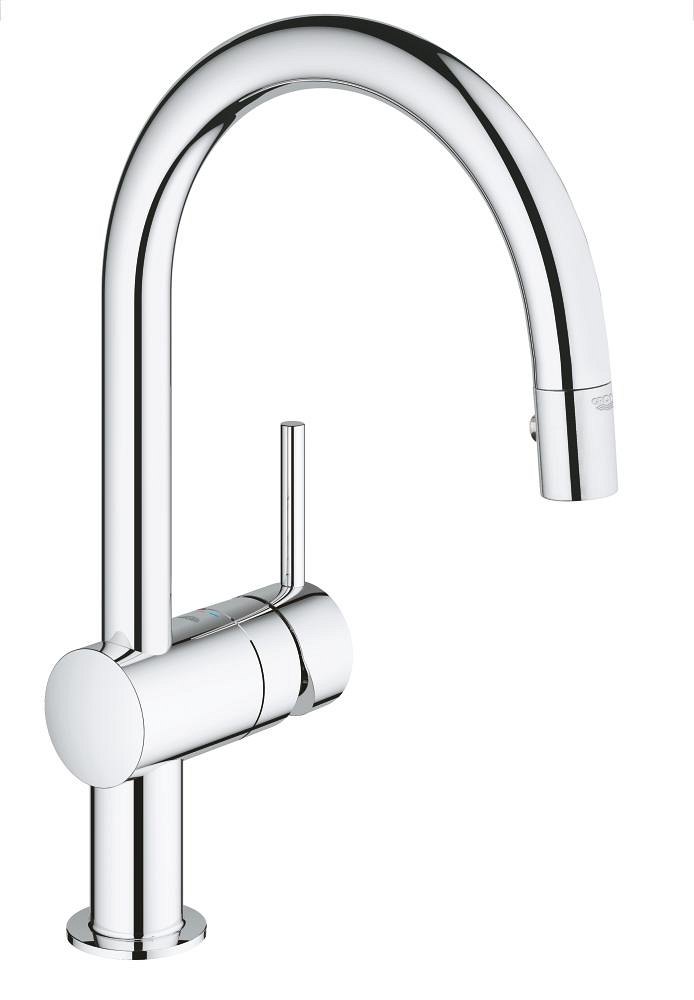 GROHE Minta Single lever sink mixer 1/2" HIGH — Chrome