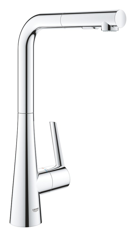 GROHE Zedra Single lever sink mixer 1/2" HIGH — Chrome