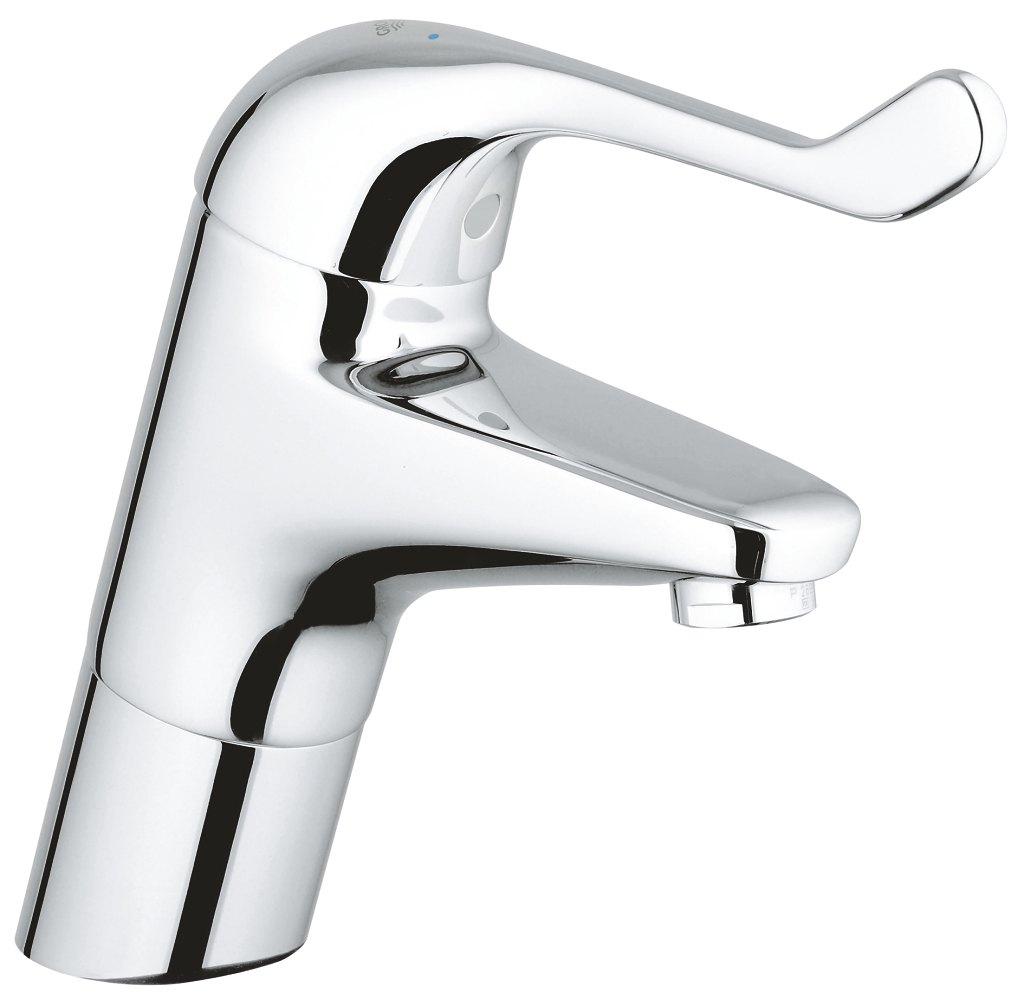 GROHE Eurosmart Care Single lever safety basin mixer 1/2" — Chrome