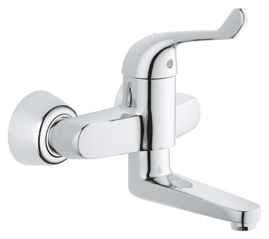 GROHE Eurosmart Care Single lever safety basin mixer 1/2" — Chrome