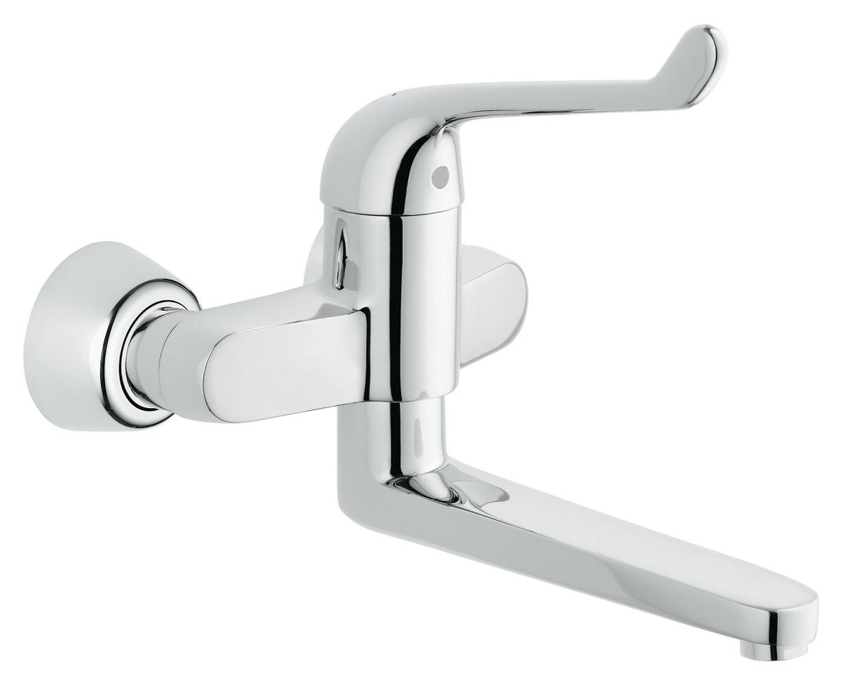 GROHE Eurosmart Care Single lever safety basin mixer 1/2" — Chrome