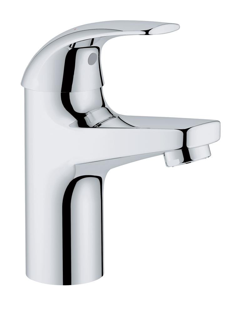 GROHE BauCurve Single lever basin mixer 1/2" S — Chrome