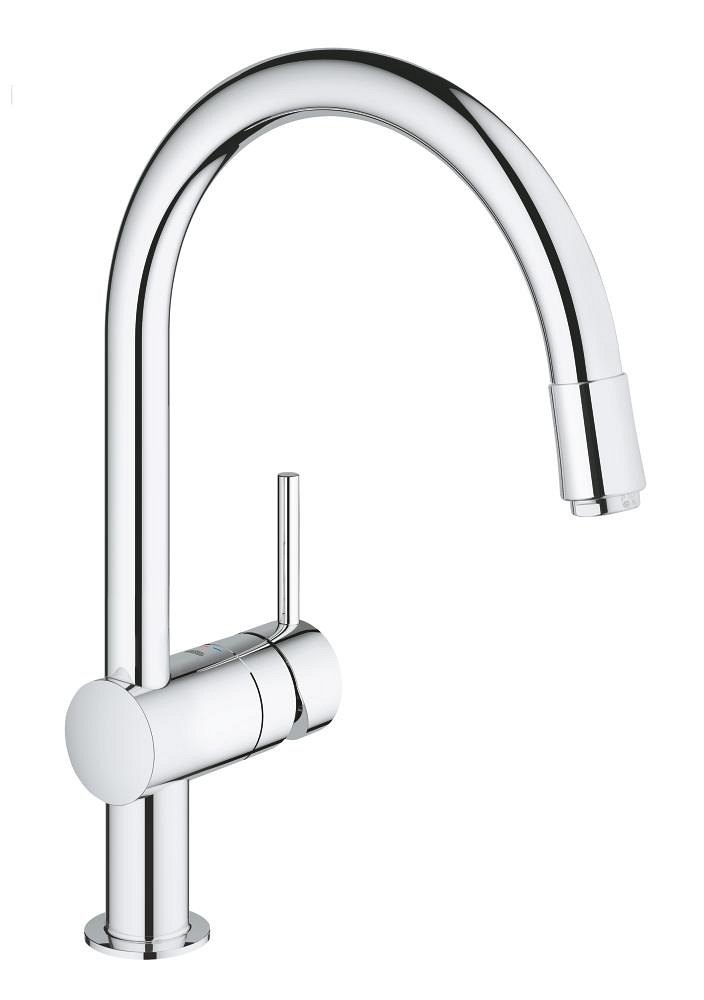 GROHE Minta Single lever sink mixer 1/2" HIGH — Chrome