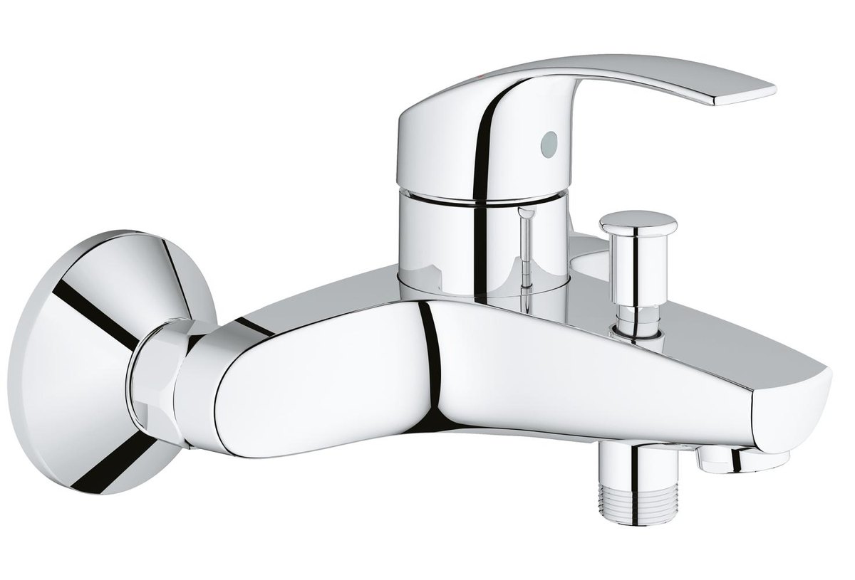GROHE Eurosmart Single lever bath mixer 1/2" — Chrome