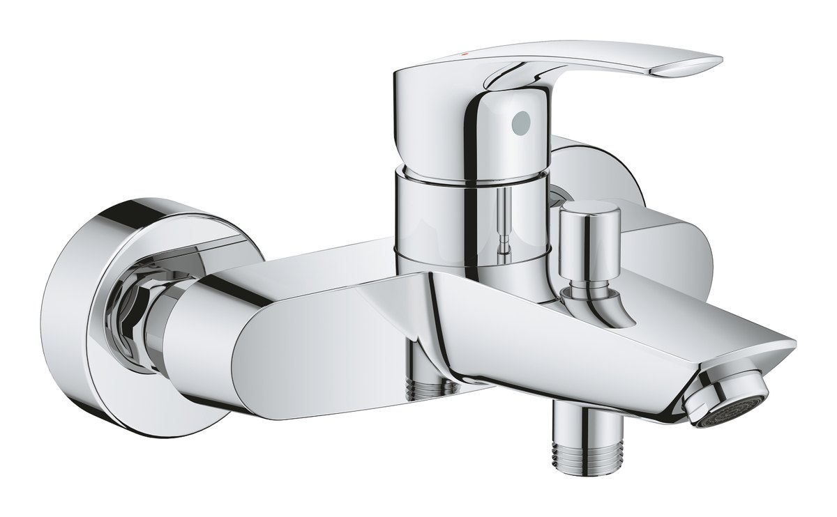 GROHE Eurosmart Single lever bath mixer 1/2" — Chrome