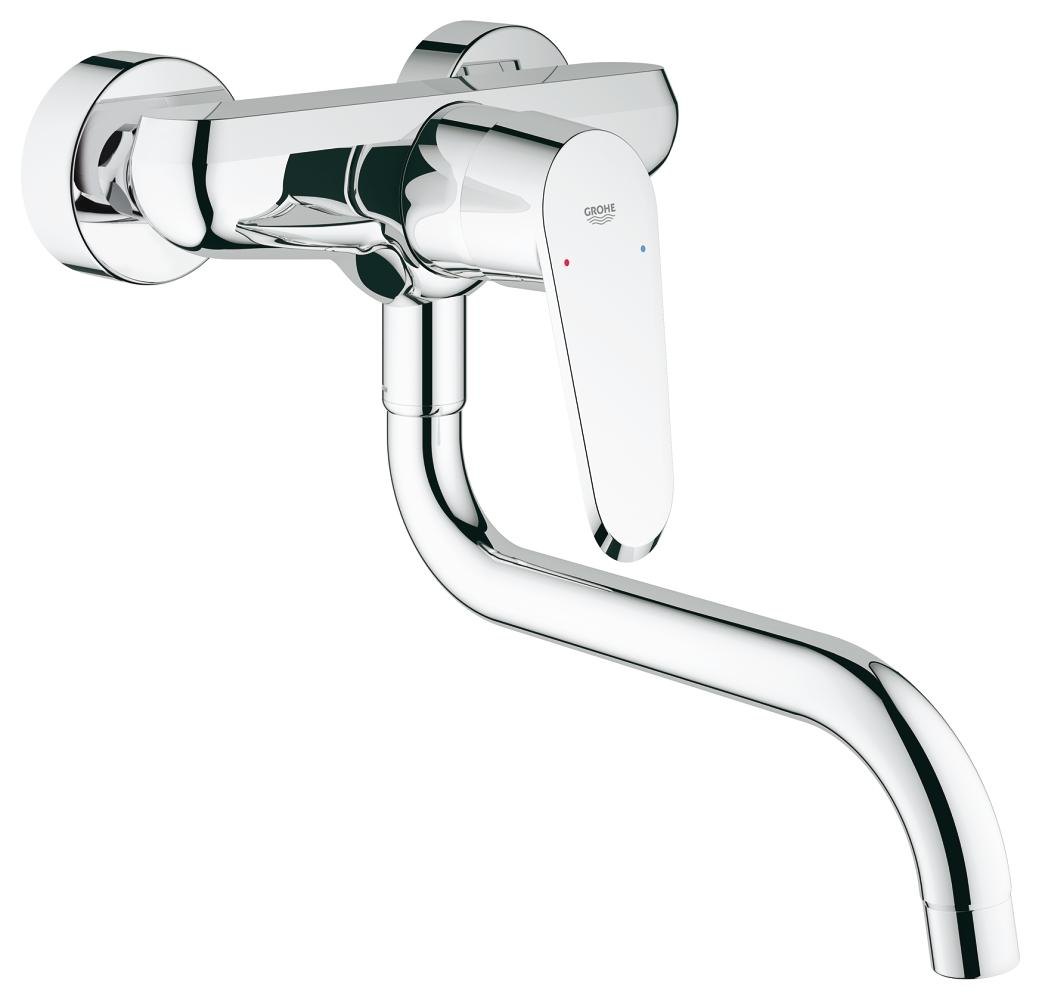 GROHE Eurodisc Cosmopolitan Single lever sink mixer 1/2" LOW — Chrome