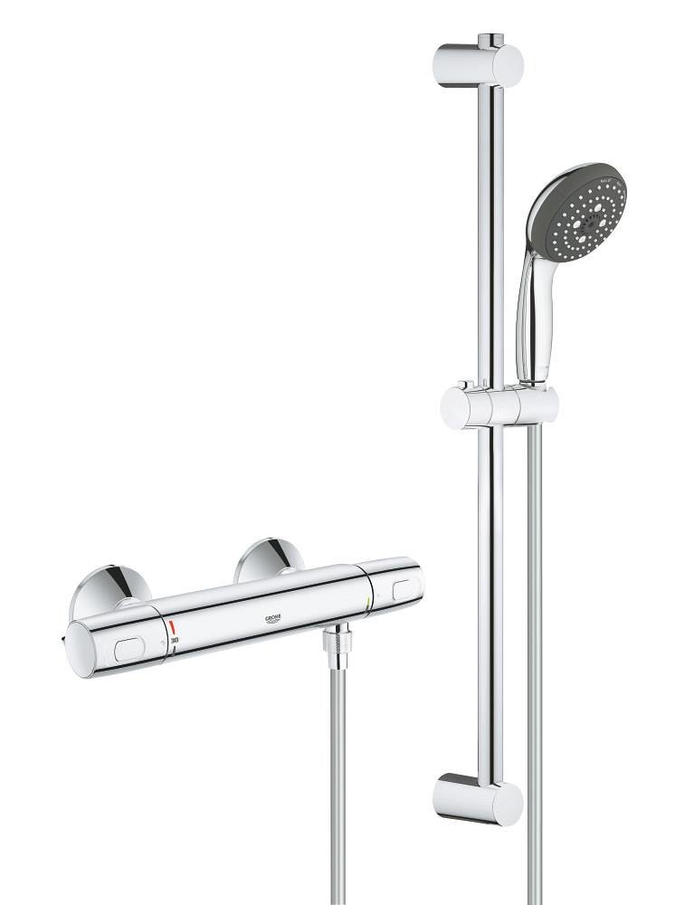 GROHE Precision Trend Thermostatic shower set 1/2" — Chrome