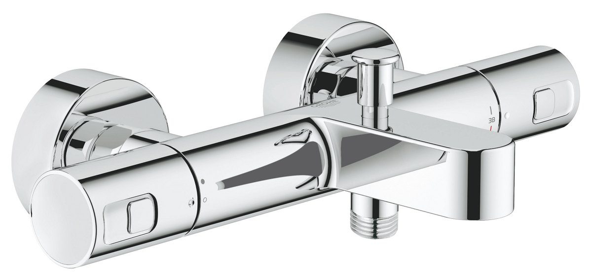 GROHE Precision Joy Thermostatic bath mixer 1/2" — Chrome